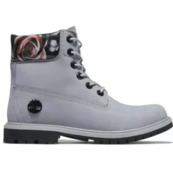 Timberland heritage 6in waterproof boot gray and floral size 11 - Picture 3 of 10